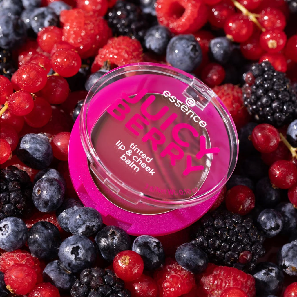 Essence JUICY BERRY tinted lip & cheek balm