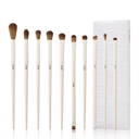 Luxury Light Gray Precision Eye Makeup Brush Set 10pcs T330
