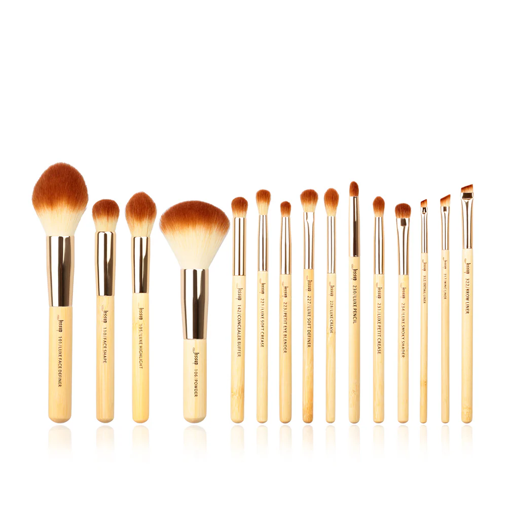Bamboo Eyes Face Brush Set 15Pcs T142