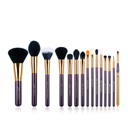 Essential Makeup Brush Set Purple 15 Pcs T095