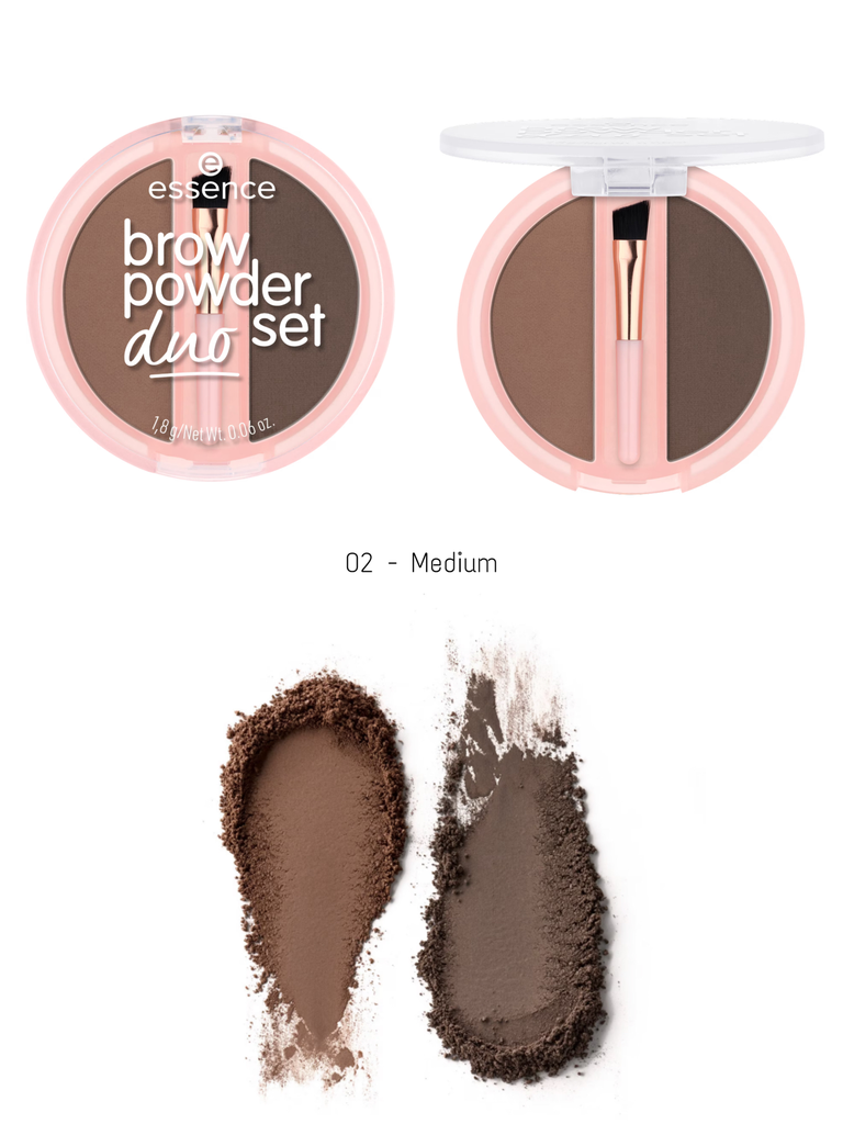 Essence brow powder duo set (02 - Medium)