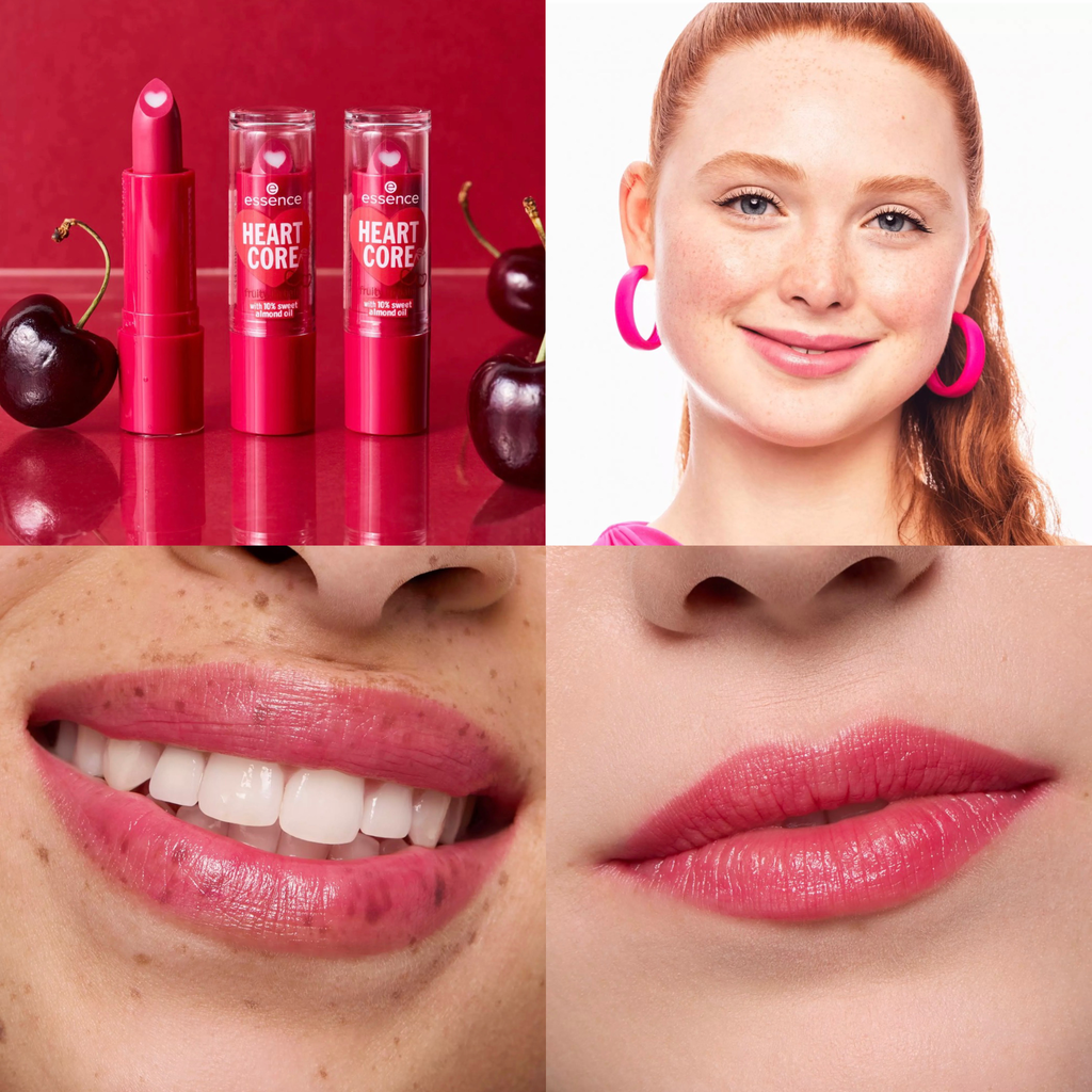 Essence Heart Core fruity lip balm (01 - Crazy Cherry)
