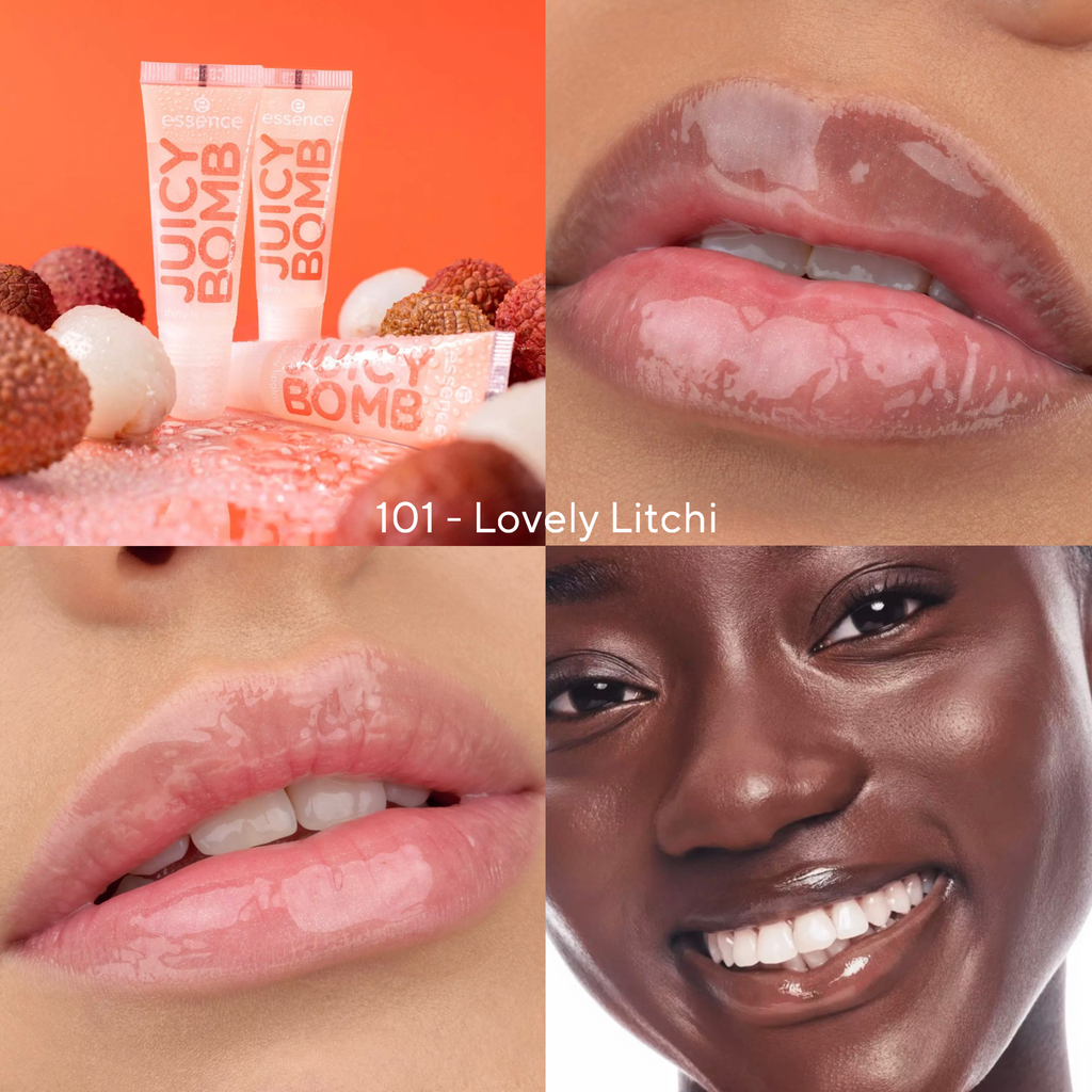 Essence JUICY BOMB shiny lipgloss (101 - Lovely Litchi)