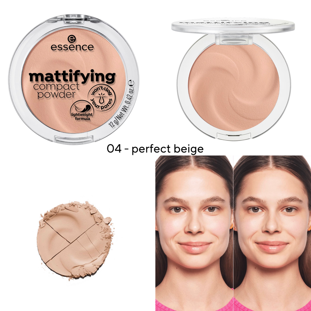 Essence Mattifying compact powder (04 - perfect beige)