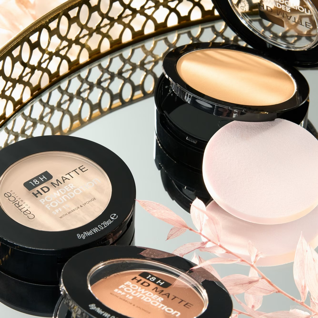 Catrice 18H HD Matte Powder Foundation (001C)