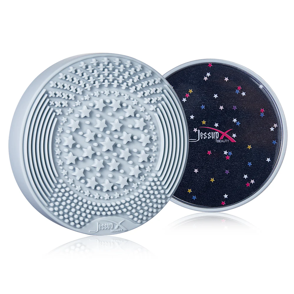 منظف ​​الفرش 2 في 1 جاف (إسفنجي) ورطب (سيليكون)