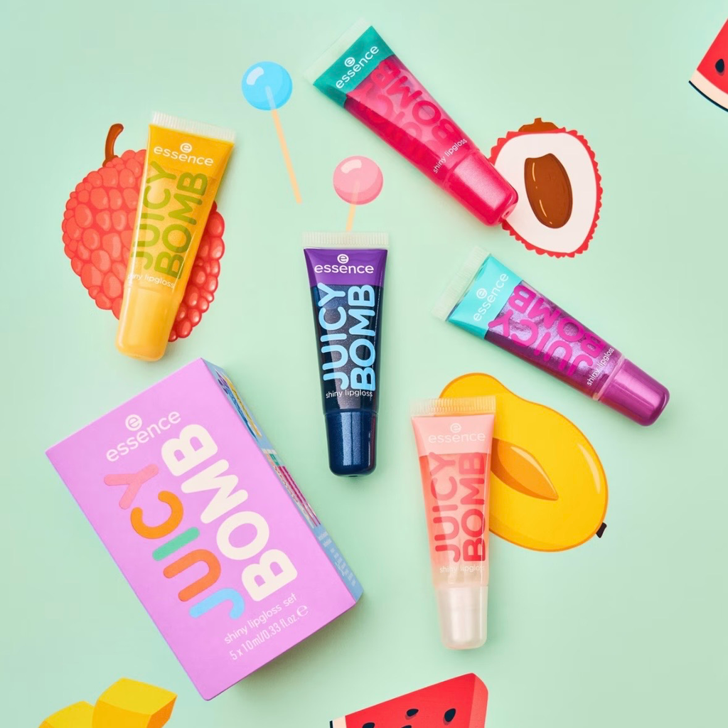 JUICY BOMB shiny lipgloss set 