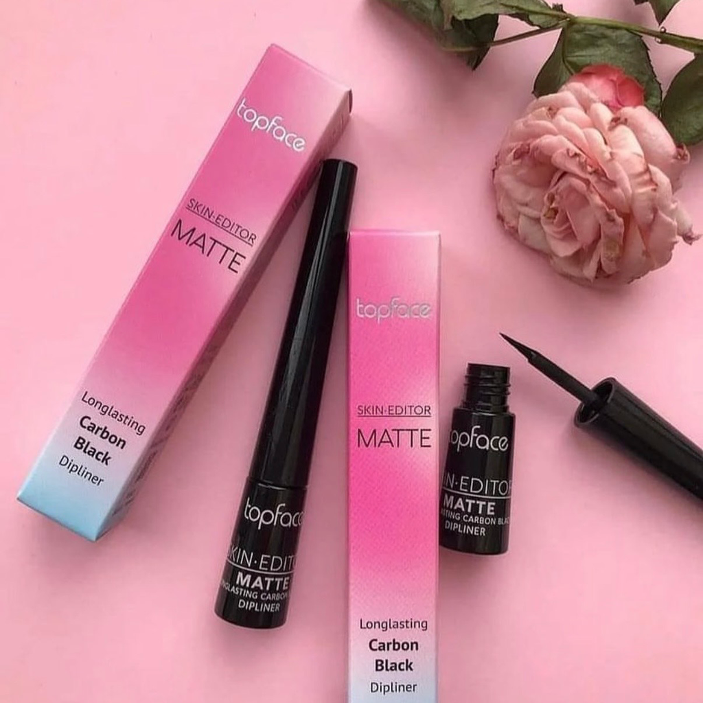 Top face Skin Editor Matte Carbon Black Dip liner