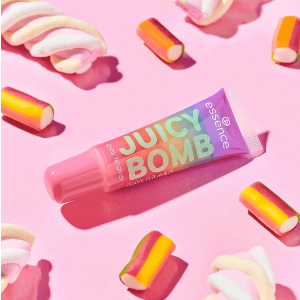 Essence JUICY BOMB PARTY shiny lipgloss (01 - Bubblegum Bliss)