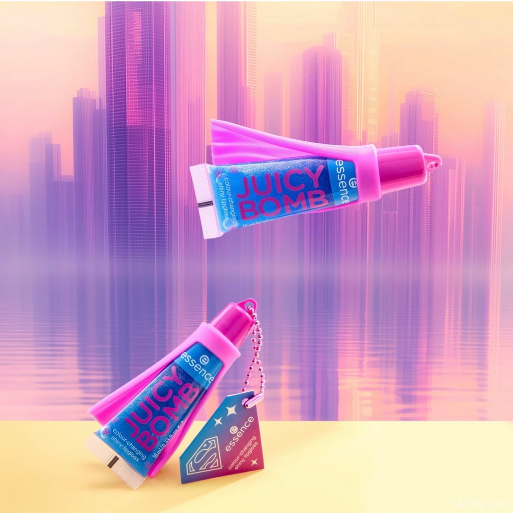 Essence Superman JUICY BOMB colour-changing shiny lipgloss