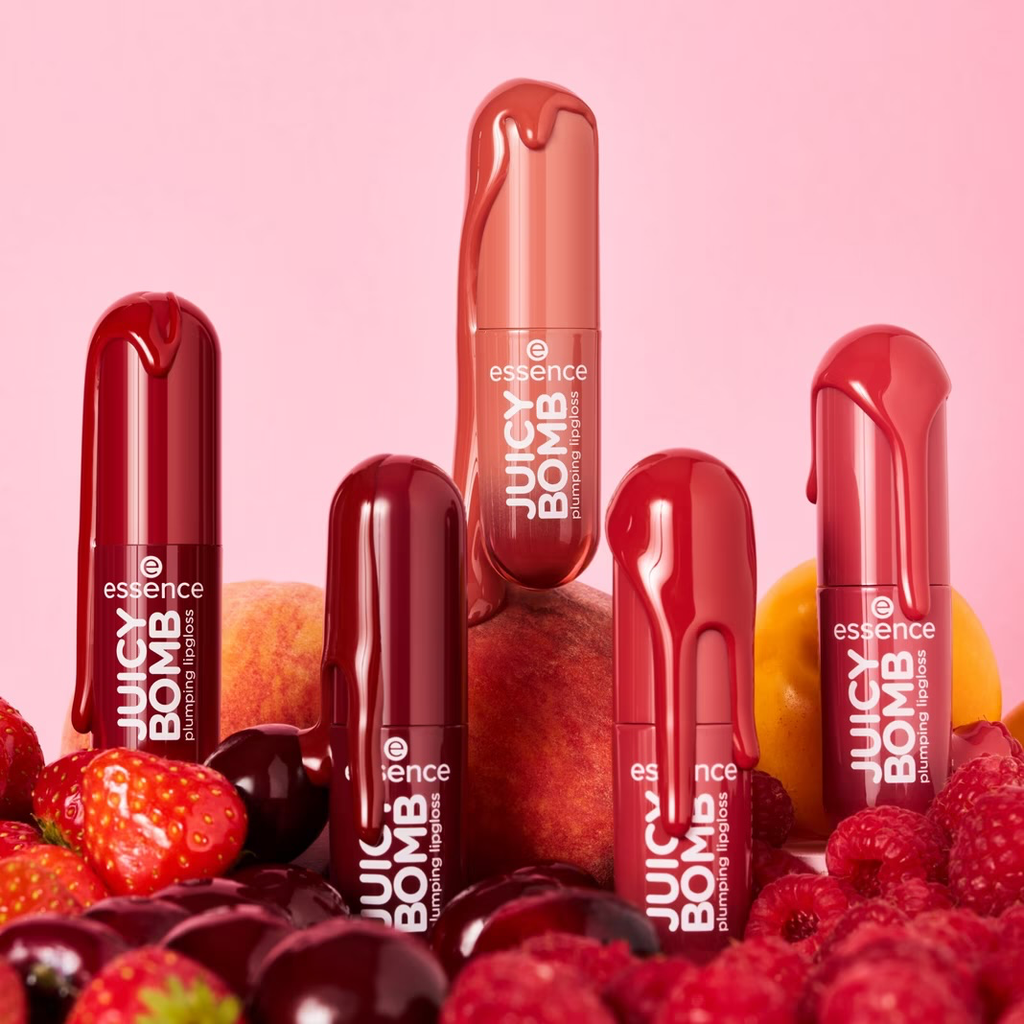 Essence JUICY BOMB plumping lipgloss (01 · Sweet Strawberry)