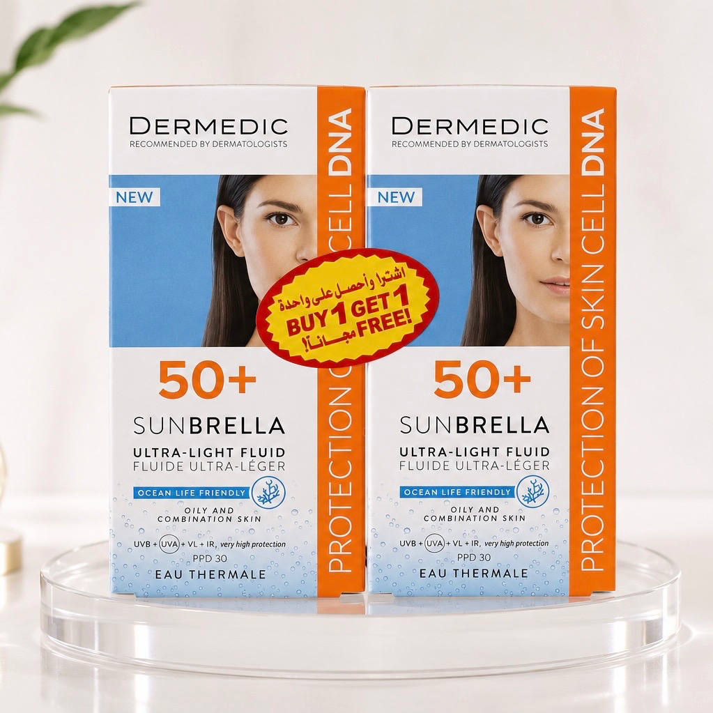Dermedic sunbrella sun block oily&combination skin spf50 - Buy one get one